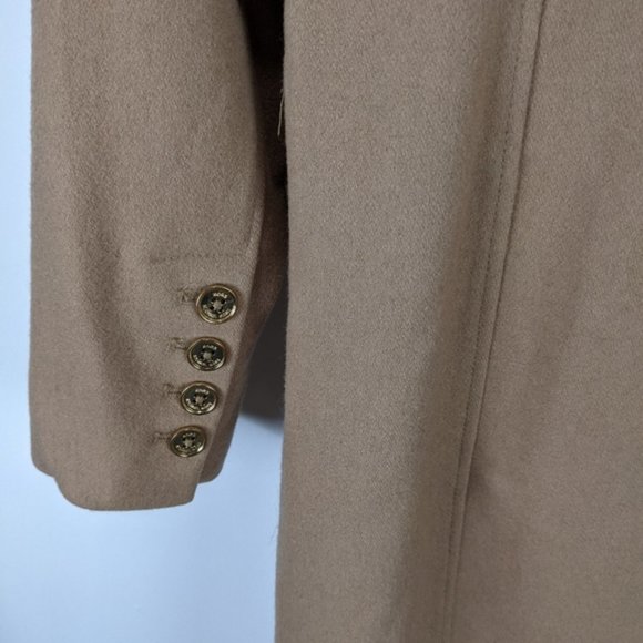 Michael Michael Kors Camel Wool Cashmere Coat Size 2 - Picture 7 of 10